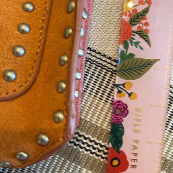 ZARA orange suede chain strap bag. - Picture 2 of 5